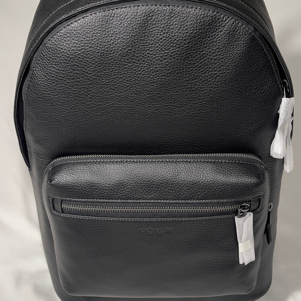 Coach West Backback in Black Pebbled Leather & Gunmetal BNWT